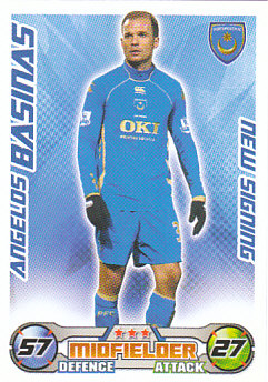 Angelos Basinas Portsmouth 2008/09 Topps Match Attax New Signing #EX76