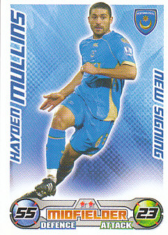 Hayden Mullins Portsmouth 2008/09 Topps Match Attax New Signing #EX74