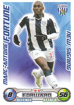 Marc-Antoine Fortune West Bromwich Albion 2008/09 Topps Match Attax #EX85