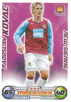 Radoslav Kovac West Ham United 2008/09 Topps Match Attax New Signing  #EX87
