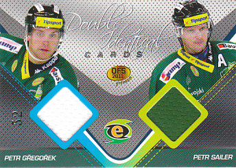 Petr Gregorek / Petr Sailer Karlovy Vary OFS Premium 2011 Double Identical cards #J08