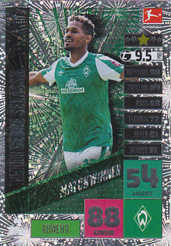 Theodor Gebre Selassie Werder Bremen 2020/21 Topps MA Bundesliga MatchWinner #98