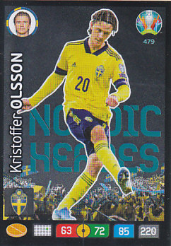 Kristoffer Olsson Sweden Panini UEFA EURO 2020 Nordic Edition #479