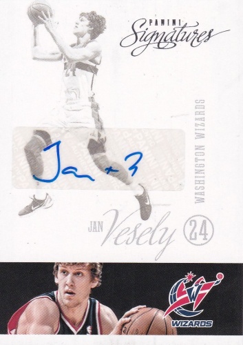 Jan Vesely Washington Wizards AUTOGRAPH 2012/13 Panini Signatures #47