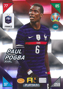Paul Pogba France Panini UEFA EURO 2020 Kick Off Jewels #383
