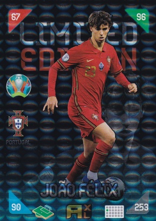 Joao Felix Portugal Panini UEFA EURO 2020 Kick Off XXL Limited Edition #XXL-JF