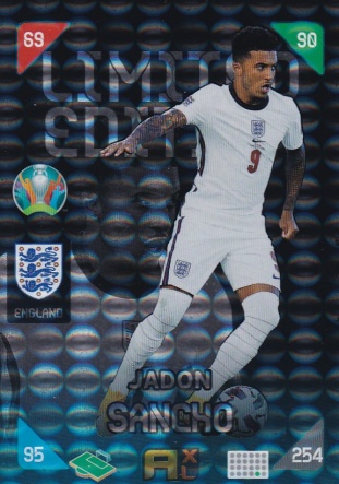 Jadon Sancho England Panini UEFA EURO 2020 Kick Off XXL Limited Edition #XXL-JS