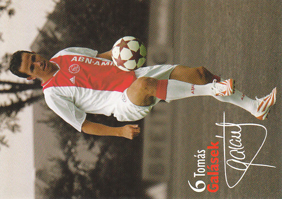 Tomas Galasek AFC Ajax 2004/05 Podpisova karta 