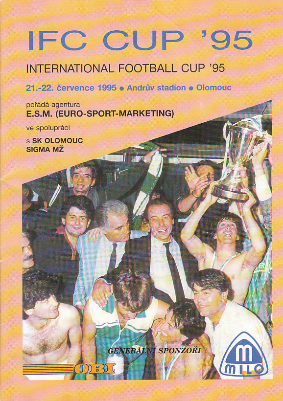 Program SK Sigma Olomuc International Football cup 1995