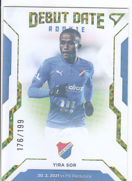 Yira Sor Banik Ostrava SportZoo FORTUNA:LIGA 2020/21 2. serie Debut Date Rookie /199 #DR06