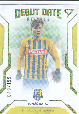 Tomas Rataj Opava SportZoo FORTUNA:LIGA 2020/21 2. serie Debut Date Rookie /199 #DR18