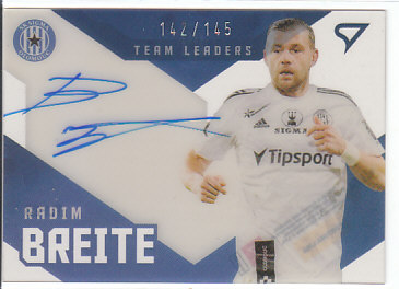 Radim Breite Sigma Olomouc SportZoo FORTUNA:LIGA 2020/21 2. serie Team Leaders Auto Level 1 /145 #TL1-23