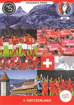 Passion & Pride Switzerland Panini UEFA EURO 2016 #404