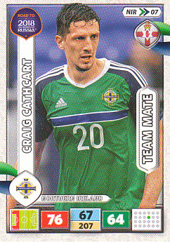 Craig Cathcart Northern Ireland Panini Road to 2018 World Cup #NIR07