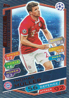 Thomas Muller FC Bayern 2016/17 Topps MatchAttax CL Limited Edition/Bron #LEMPB