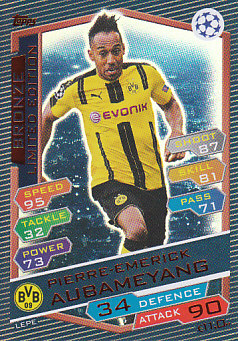 Pierre-Emerick Aubameyang Borussia Dortmund 2016/17 Topps MA CL LE/Bronze#LEPE