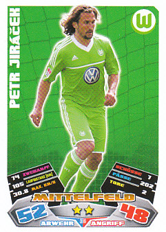 Petr Jiracek VfL Wolfsburg 2012/13 Topps MA Bundesliga #316