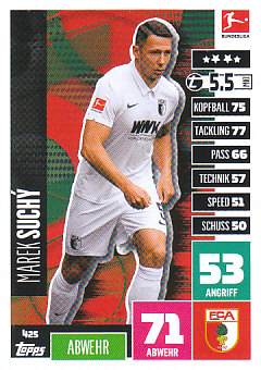 Marek Suchy FC Augsburg 2020/21 Topps MA Bundesliga #425