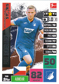 Pavel Kaderabek TSG 1899 Hoffenheim 2020/21 Topps MA Bundesliga Int. stars #728