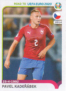 Pavel Kaderabek Czech Republic samolepka Road to EURO 2020 #53