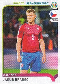 Jakub Brabec Czech Republic samolepka Road to EURO 2020 #56