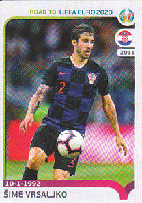 Sime Vrsaljko Croatia samolepka Road to EURO 2020 #38
