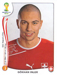 Gokhan Inler Switzerland samolepka Panini World Cup 2014 #346