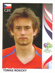 Tomas Rosicky Czech Republic samolepka Panini World Cup 2006 #372