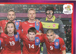 Team photo 2 Czech Republic samolepka EURO 2012 German version #139