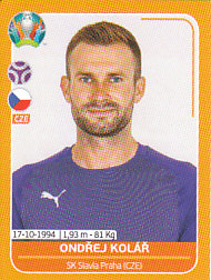 Ondrej Kolar Czech Republic samolepka EURO 2020 #CZE7