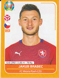 Jakub Brabec Czech Republic samolepka EURO 2020 #CZE9