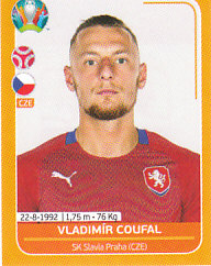 Vladimir Coufal Czech Republic samolepka EURO 2020 #CZE12