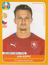 Jan Kopic Czech Republic samolepka EURO 2020 #CZE20