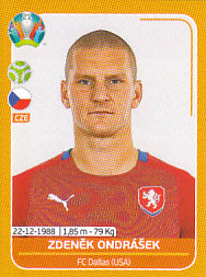 Zdenek Ondrasek Czech Republic samolepka EURO 2020 #CZE26