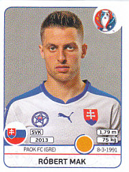Robert Mak Slovakia samolepka EURO 2016 #226