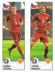 Borek Dockal / Tomas Rosicky Czech Republic samolepka EURO 2016 #383