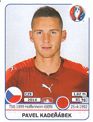 Pavel Kaderabek Czech Republic samolepka EURO 2016 #386