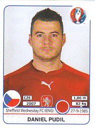 Daniel Pudil Czech Republic samolepka EURO 2016 #388