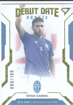 Simon Gabriel SportZoo FORTUNA:LIGA 2020/21 2.serie Debut Date Rookie /199 #DR13