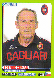 Zdenek Zeman Cagliari samolepka Calciatori 2014/15 Panini #35