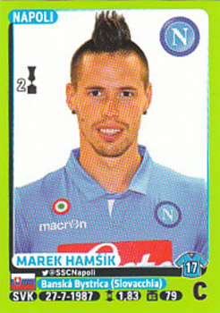 Marek Hamsik SSC Napoli samolepka Calciatori 2014/15 Panini #331