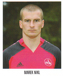 Marek Nikl 1. FC Nurnberg samolepka Bundesliga Fussball 2005/06 Panini #423