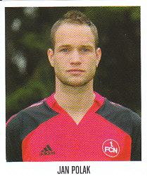 Jan Polak 1. FC Nurnberg samolepka Bundesliga Fussball 2005/06 Panini #431