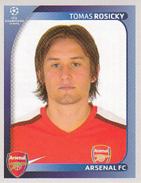 Tomas Rosicky Arsenal samolepka UEFA Champions League 2008/09 #69