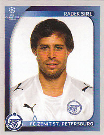 Radek Sirl Zenit Petersburg samolepka UEFA Champions League 2008/09 #542