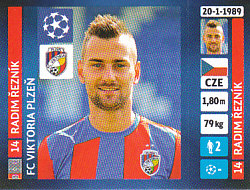 Radim Reznik FC Viktoria Plzen samolepka UEFA Champions League 2013/14 #291