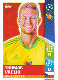 Tomas Vaclik FC Basel 1893 samolepka UEFA Champions League 2017/18 #386