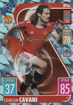 Edinson Cavani Manchester United 2021/22 Topps Match Attax ChL Base card Crystal #44c