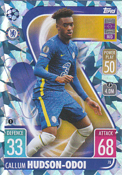 Callum Hudson-Odoi Chelsea 2021/22 Topps Match Attax ChL Base card Crystal #78c