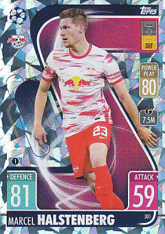 Marcel Halstenberg RB Leipzig 2021/22 Topps Match Attax ChL Base card Crystal #301c